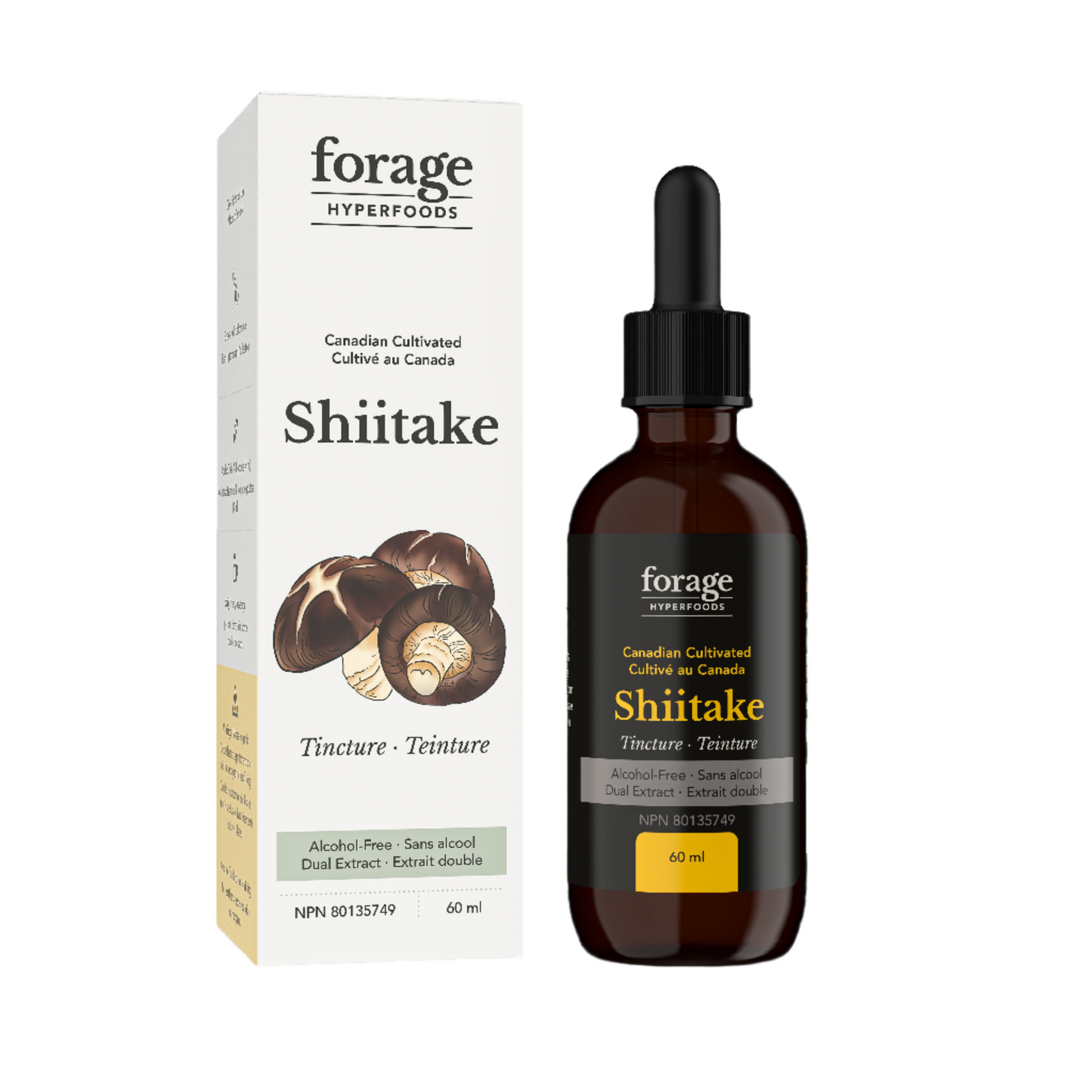 Shiitake tincture extract liquid mushroom supplement