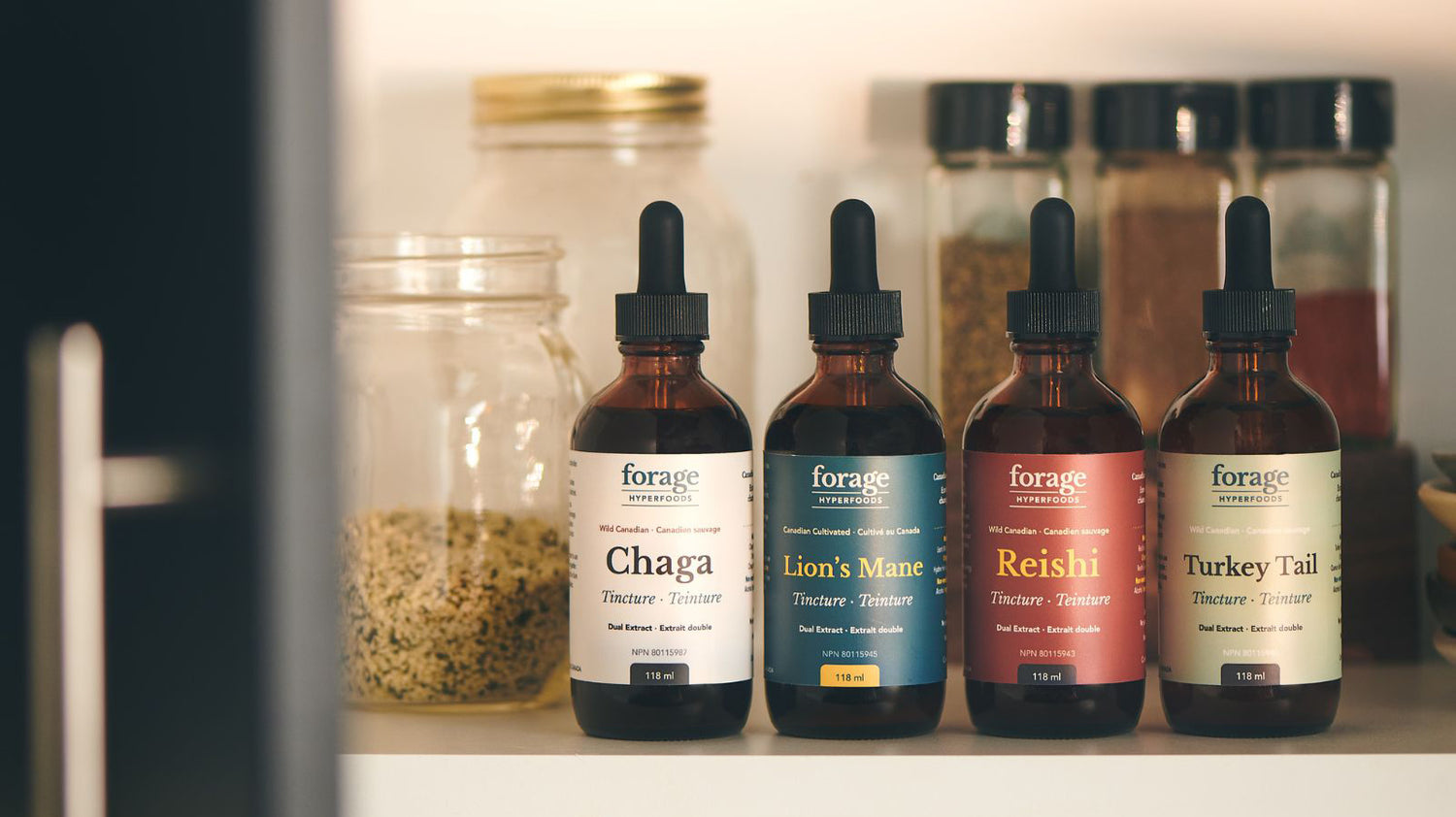 Home page Forage Hyperfoods tinctures. 