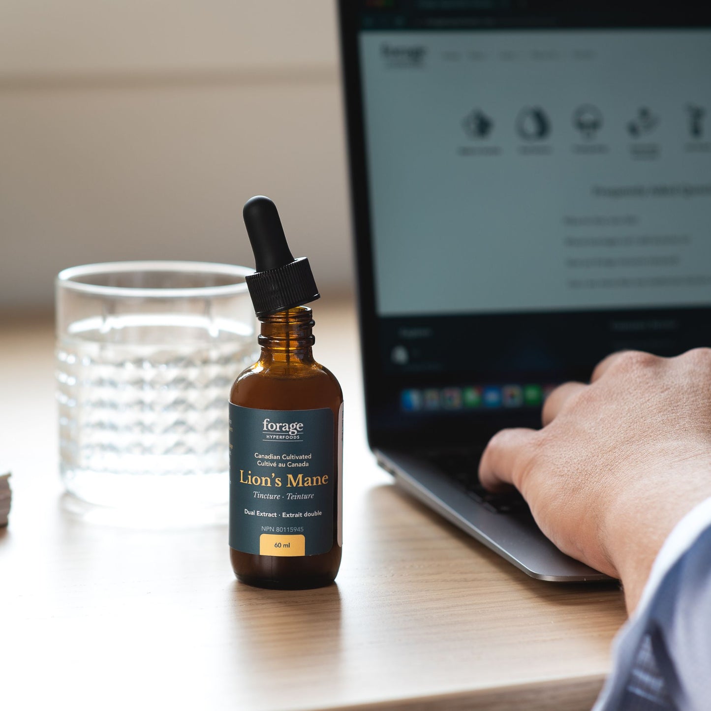 Small format Lion's Mane tincture in an original format, in the small 60Ml size.