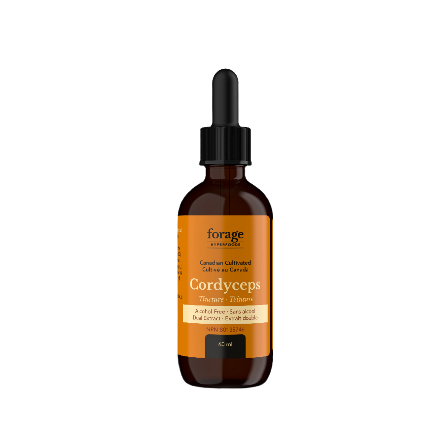 60 mL Alcohol-Free Cordyceps Mushroom Extract, Tincture, Liquid Supplement