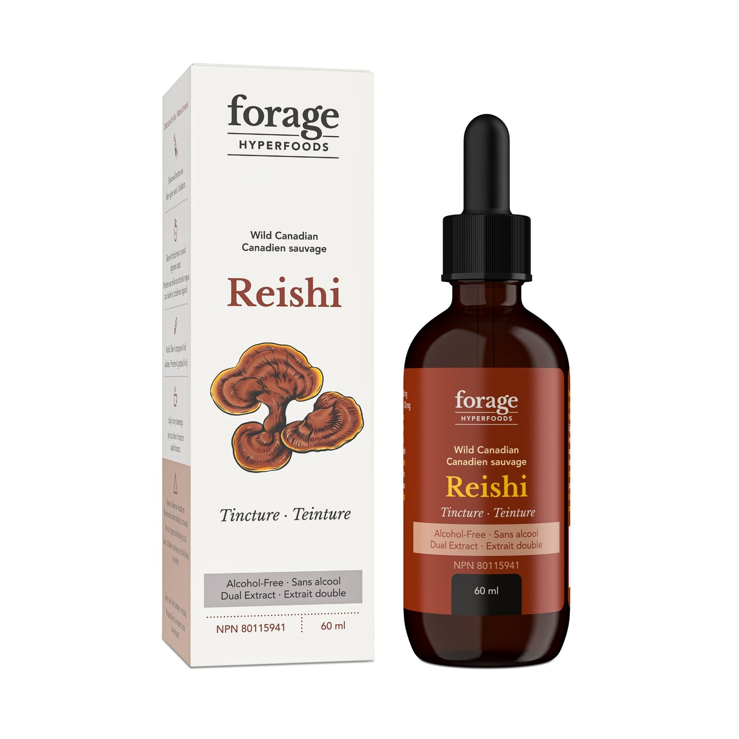 Alcohol Free Reishi Tincture with Box by Forage Hyperfoods