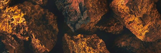 A closeup texture of raw Canadian Chaga chunks. 